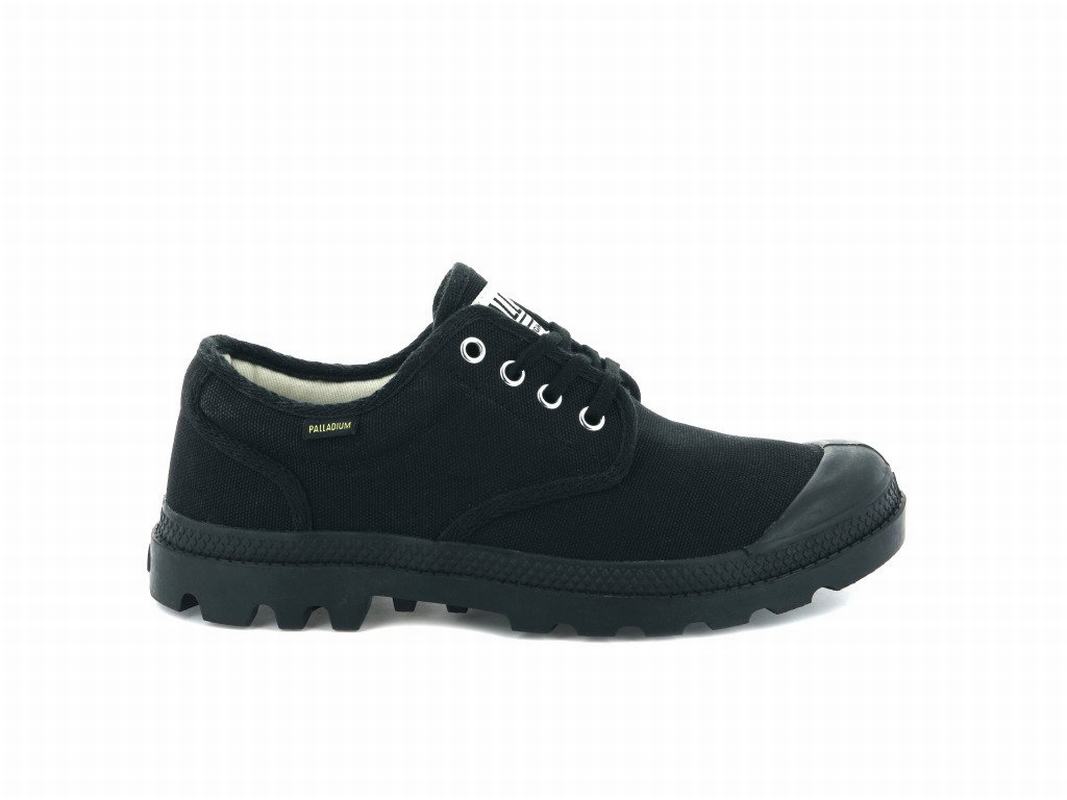 Zapatos Palladium Pampa Oxford Originale Mujer - Negras ||LUIM-24178||